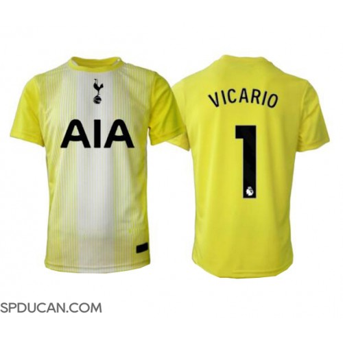 Muški Nogometni Dres Tottenham Hotspur Guglielmo Vicario #1 Golmanski Rezervni 2025-26 Kratak Rukav